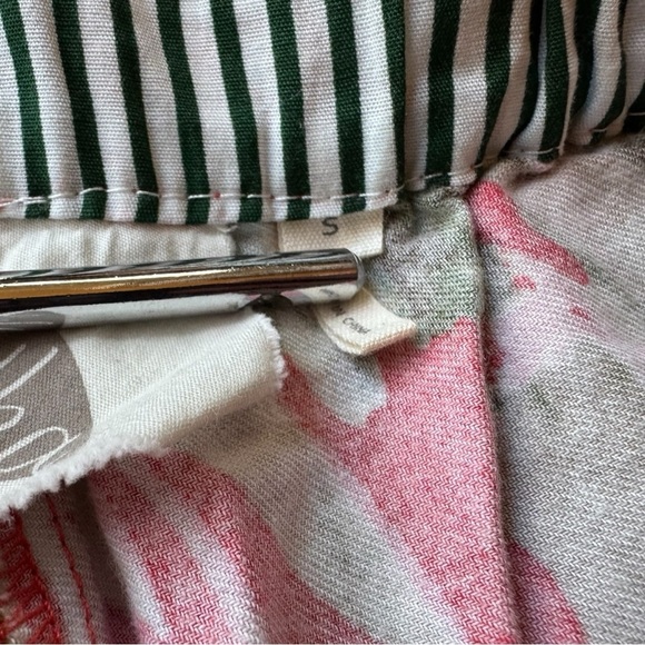 LILKA Anthropologie Doting Deer Red Green Jungle Lounge Pants - Size S - Picture 11 of 15